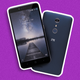 A photo of the ZTE ZMax phone on a colored background.